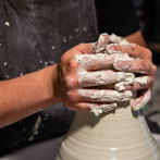 Jaejun Lee at work in his studio 2019